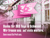 Danke für 365 Tage in Schwaan! Wir freuen uns auf viele weitere.