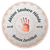 Krankenhaus - Hygiene immer aktuell:  Fachkliniken Radeburg erhalten Bronze-Zertifikat der „Aktion Saubere Hände“ zum 4. Mal in Folge